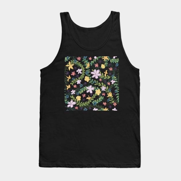 Flower Garden Tank Top by Melisaura